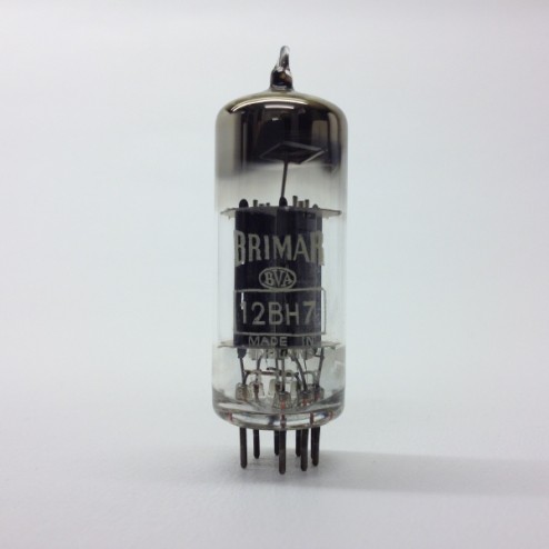 12BH7  Brimar  UK Black Anode Double Triode Valve Tubes