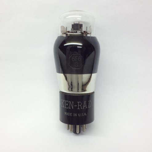 6F6G  Ken-Rad USA Black Glass