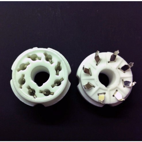 Octal PCB mount Split Hole Ceramic Socket