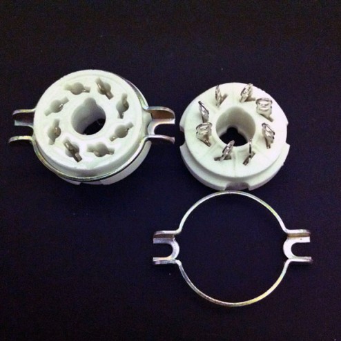Octal Split Hole Ceramic Socket