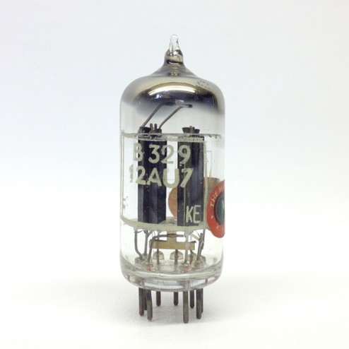 ECC82  B329  Marconi  /  Osram Valve Tubes Square/Ring Getter  British   