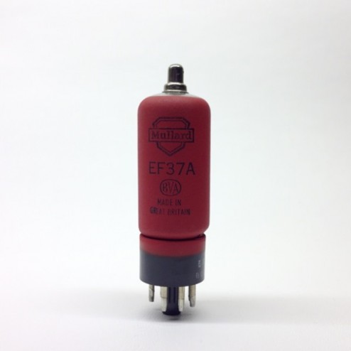 EF37A  Mullard Red Straight Shape British   