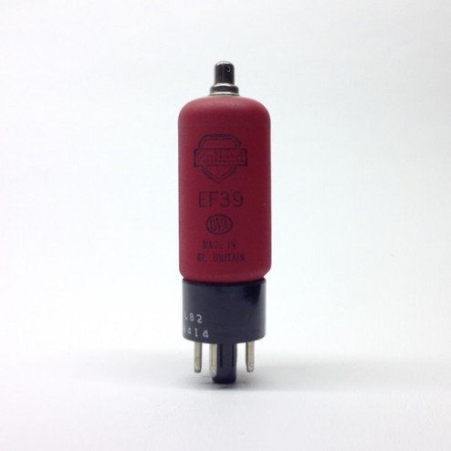 EF39  CV1053  Mullard Red Straight Shape British  