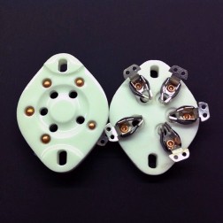 5 Pin UX5 Ceramic Valve Tubes Socket