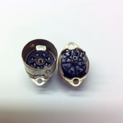 7 Pin B7G Ediswan Skirted Black Plastic Valve Tubes Socket