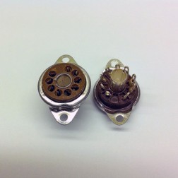 9 Pin B9A Ediswan Brown Phenolic Valve Tubes Socket