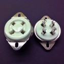 4 Pin UX4 Fixed Chassis, Ceramic Socket