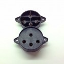 4 Pin Black Plastic Socket 4212E