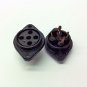 4-5 Pin B4/B5 Black Plastic Socket