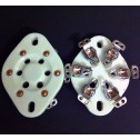 6 Pin UX6 Ceramic Socket