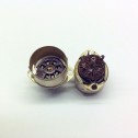 7 Pin B7G Ediswan Skirted Brown Plastic Socket