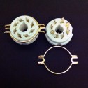 Octal Split Hole Gold pin Ceramic  socket