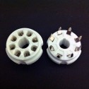Octal PCB Mount Round Hole Ceramic Socket