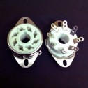 Octal Fixed Chassis Split Hole Ceramic Socket