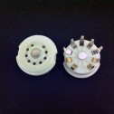 9 Pin B9A PCB Mount Ceramic Socket