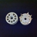 9 Pin B9A Plastic PCB mount socket